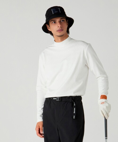 ジャガード　モックネックシャツ　定価25300円　今季新作　サイズ5 別注】＜TaylorMade×UNITED ARROWS＞ ジャガード モックネック