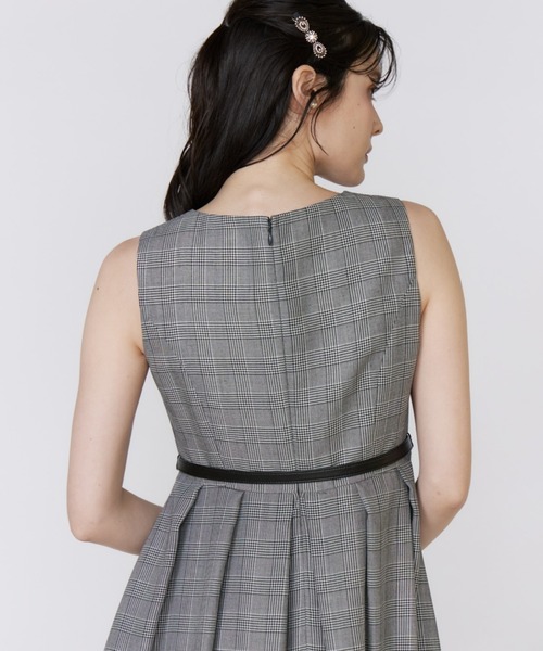 セール】グレンチェックワンピース【セットアップ対応】（ドレス