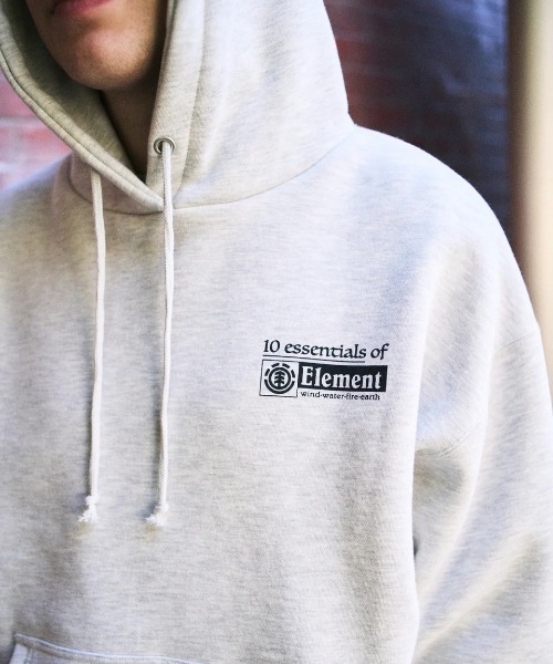 ELEMENT(エレメント)の「ELEMENT メンズ ESSENTIAL HOOD パーカー 【2025年秋冬モデル】/エレメントバックプリントプルオーバーパーカー・フーディー(パーカー・メンズ・ブラック/ホワイト系その他/ブラウン系その他・LARGE/X-LARGE/MEDIUM)」の4枚目の写真