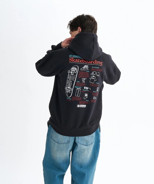 ELEMENT(エレメント)の「ELEMENT メンズ ESSENTIAL HOOD パーカー 【2025年秋冬モデル】/エレメントバックプリントプルオーバーパーカー・フーディー(パーカー・メンズ・ブラック/ホワイト系その他/ブラウン系その他・LARGE/X-LARGE/MEDIUM)」の12枚目の写真