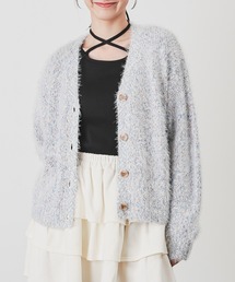 Honeys | ミックスＶネックカーデ(カーディガン/ボレロ)