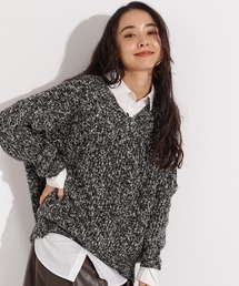 N.（N. Natural Beauty Basic） | メランジVネックニット(ニット/セーター)