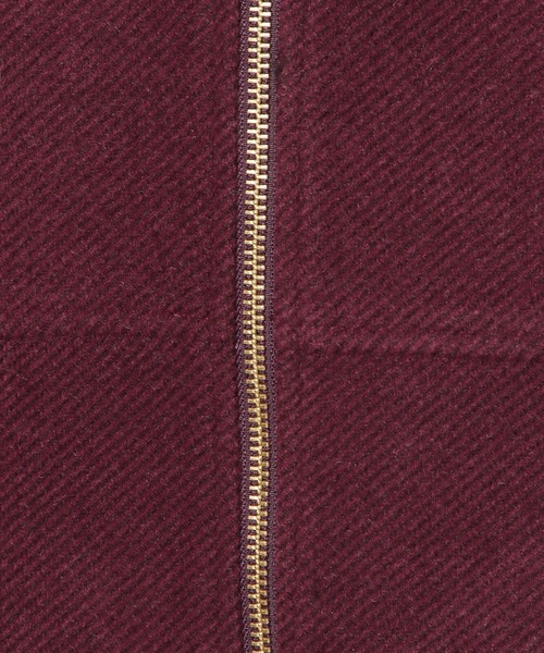 BAYFLOW（ベイフロー）の「ウールライクZIPブルゾン / Vネックノーカラーショートコート（ブルゾン・レディース・ライトブルー/ブラック/ライトグレー/ボルドー/モカ/ネイビー・SMALL/MEDIUM）」の18枚目の写真