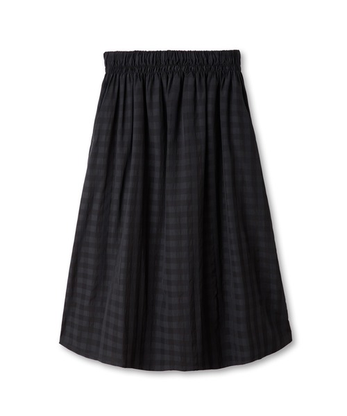 LA MARINE FRANCAISE(マリン フランセーズ)の「ギンガムチェックギャザースカート(スカート・レディース・ブラック/ベージュ・0/1)」の11枚目の写真