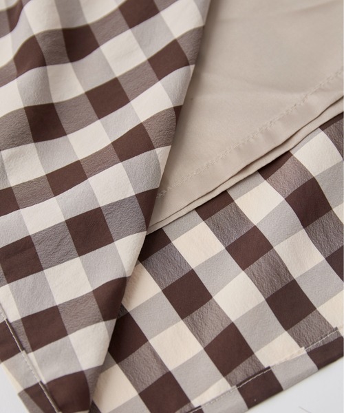 LA MARINE FRANCAISE(マリン フランセーズ)の「ギンガムチェックギャザースカート(スカート・レディース・ブラック/ベージュ・0/1)」の8枚目の写真