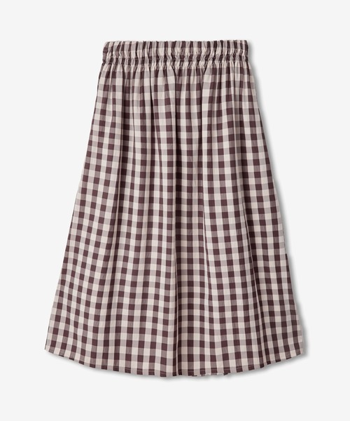 LA MARINE FRANCAISE(マリン フランセーズ)の「ギンガムチェックギャザースカート(スカート・レディース・ブラック/ベージュ・0/1)」の5枚目の写真