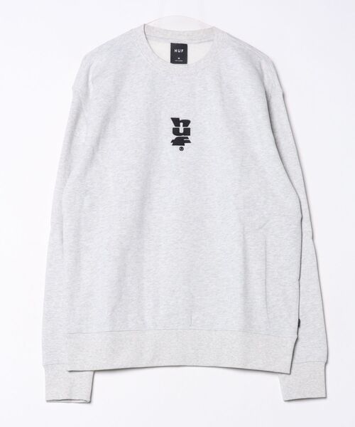 HUF(ハフ)の「【C-HUF】【HUF/ハフ】HUF SET MEGABLAST CREWNECK PF00748(スウェット・メンズ・アッシュグレー/ブラック・LARGE/X-LARGE/MEDIUM/SMALL/XX-LARGE)」の2枚目の写真