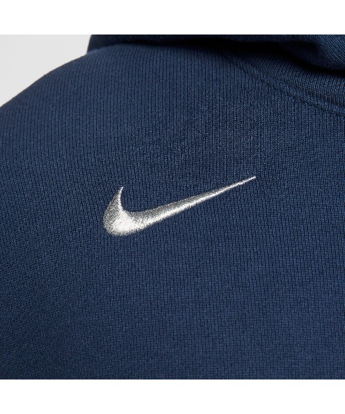 NIKE（ナイキ）の「NIKE AS W NSW OS FLC CROP（ナイキ ウィメンズ オーバーサイズ クロップド フレンチテリー プルオーバーフーディ）（パーカー・レディース・ネイビー系/ホワイト・MEDIUM/SMALL/LARGE）」の14枚目の写真