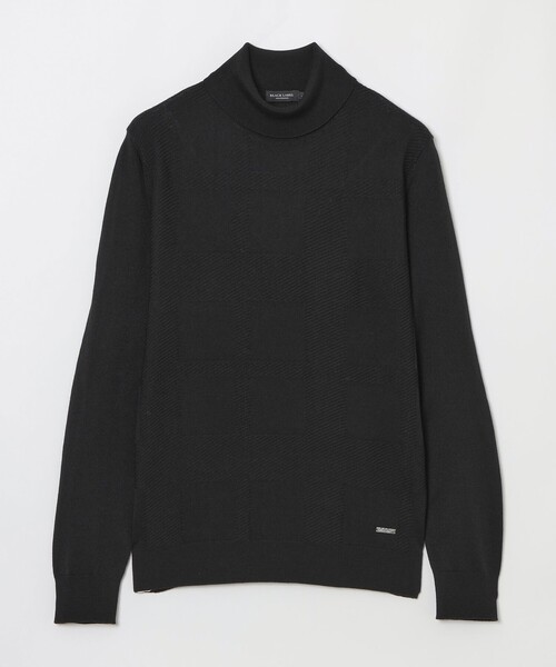 BLACK LABEL CRESTBRIDGE(ブラックレーベル・クレストブリッジ)の「シャドーチェックタートルネックニット(ニット/セーター・メンズ・オフホワイト/ブラック・M/XL/L/S)」の12枚目の写真