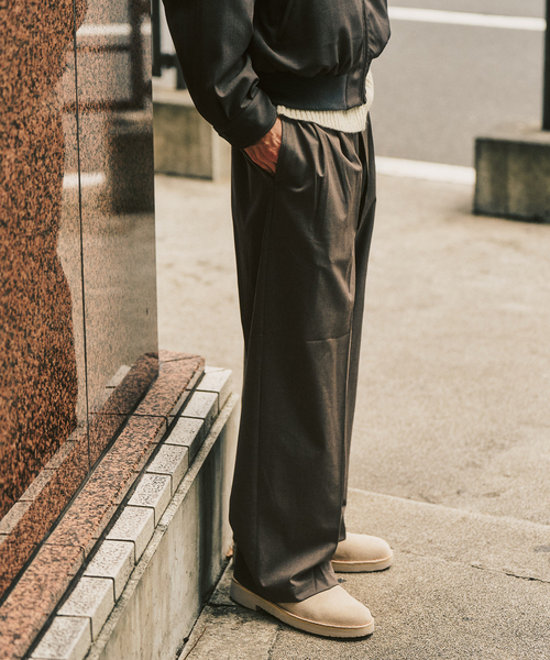 417 EDIFICE（フォーワンセブンエディフィス）の「TRW  ベルテッドパンツ（スラックス・メンズ・チャコールグレー/ブラック・MEDIUM/LARGE）」の11枚目の写真