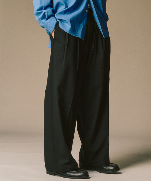 417 EDIFICE（フォーワンセブンエディフィス）の「TRW  ベルテッドパンツ（スラックス・メンズ・チャコールグレー/ブラック・MEDIUM/LARGE）」の16枚目の写真