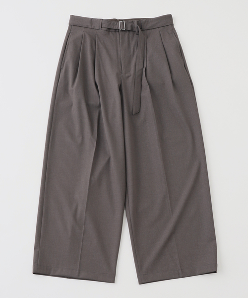 417 EDIFICE（フォーワンセブンエディフィス）の「TRW  ベルテッドパンツ（スラックス・メンズ・チャコールグレー/ブラック・MEDIUM/LARGE）」の18枚目の写真