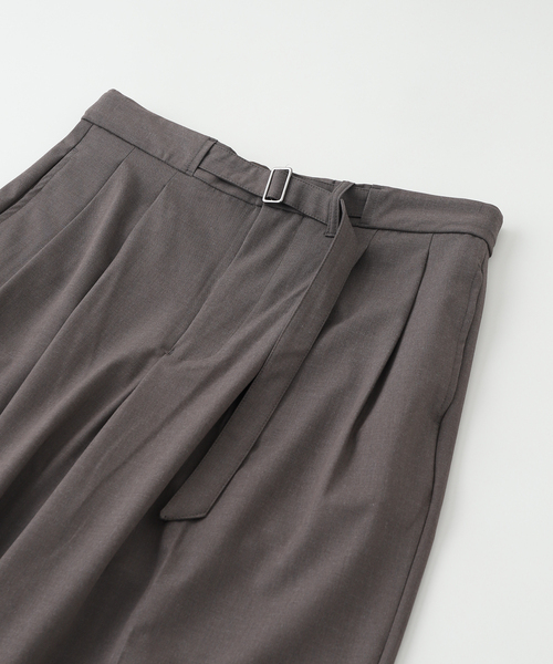 417 EDIFICE（フォーワンセブンエディフィス）の「TRW  ベルテッドパンツ（スラックス・メンズ・チャコールグレー/ブラック・MEDIUM/LARGE）」の20枚目の写真