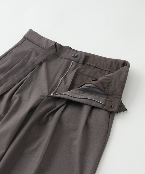 417 EDIFICE（フォーワンセブンエディフィス）の「TRW  ベルテッドパンツ（スラックス・メンズ・チャコールグレー/ブラック・MEDIUM/LARGE）」の21枚目の写真