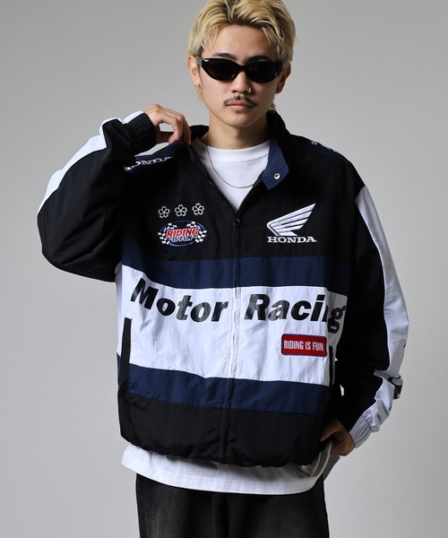 セール】HONDA 百花繚乱 レーシングジャケット ナイロンブルゾン
