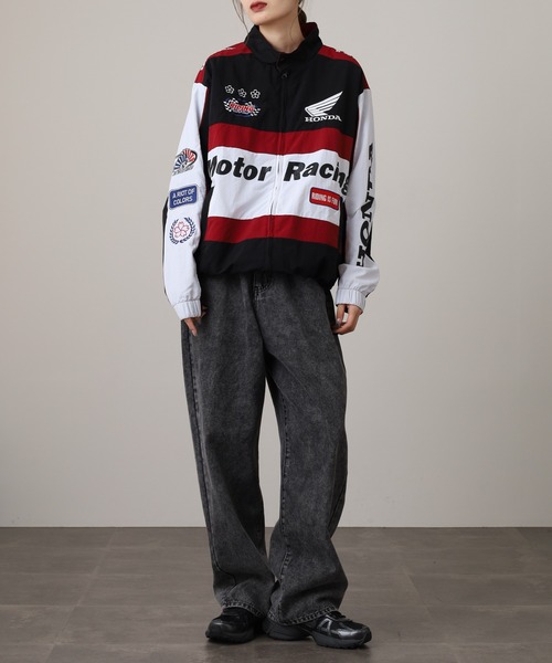 セール】HONDA 百花繚乱 レーシングジャケット ナイロンブルゾン