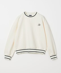 UNITED ARROWS GOLF（ユナイテッドアローズゴルフ）の「ウィメンズ ライン クルーネック スウェット 接触冷感 吸水速乾 UV 2WAYストレッチ（スウェット）」