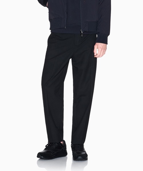 ARMANI EXCHANGE(アルマーニエクスチェンジ)の「【A|X アルマーニ エクスチェンジ】NL ウールブレンド センタープリーツストレートパンツ(スラックス・メンズ・ブラック・36inch/34inch/33inch/32inch/31inch/30inch/28inch/29inch)」の1枚目の写真