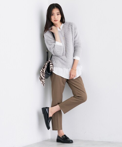 INDIVI(インディヴィ)の「【洗える】エアリーシャギートップス(Tシャツ/カットソー・レディース・オフホワイト/ナチュラル/サックスブルー・05/13/15 /34/38)」の11枚目の写真