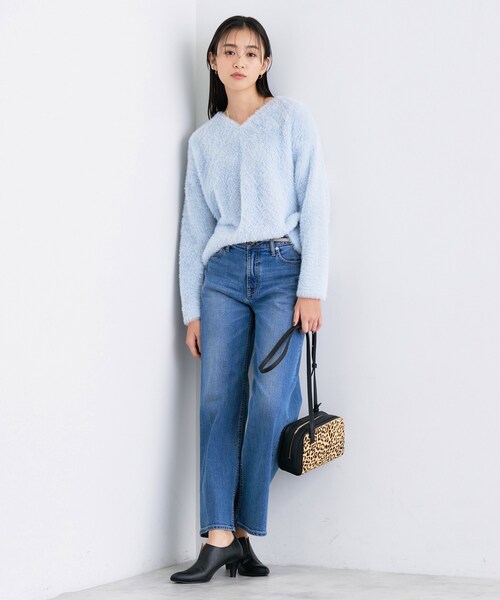 INDIVI(インディヴィ)の「【洗える】エアリーシャギートップス(Tシャツ/カットソー・レディース・オフホワイト/ナチュラル/サックスブルー・05/13/15 /34/38)」の15枚目の写真