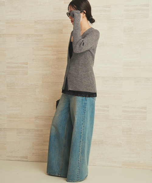 plage(プラージュ)の「layered lace satin キャミソール(キャミソール・レディース・ブラック/ホワイト・FREE)」の3枚目の写真