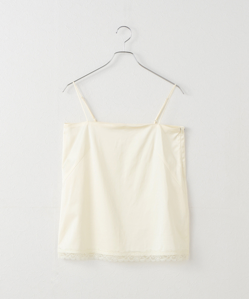 セール】layered lace satin キャミソール（キャミソール）｜Plage