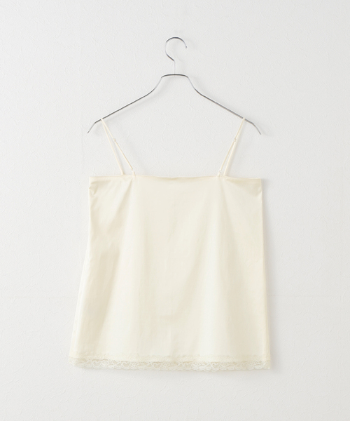 セール】layered lace satin キャミソール（キャミソール）｜Plage