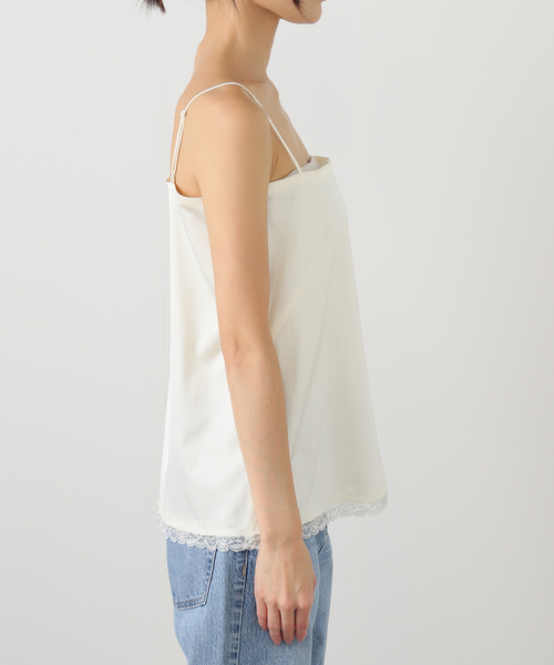 セール】layered lace satin キャミソール（キャミソール）｜Plage