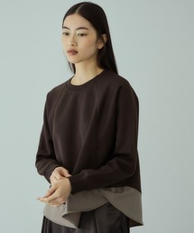 VICKY（ビッキー）の「軽量ボンディングバックテールプルオーバー≪洗濯機で洗える≫（Tシャツ/カットソー）」