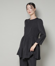 troisieme chaco/TWILL ペプラムトップス(セットアップ可)