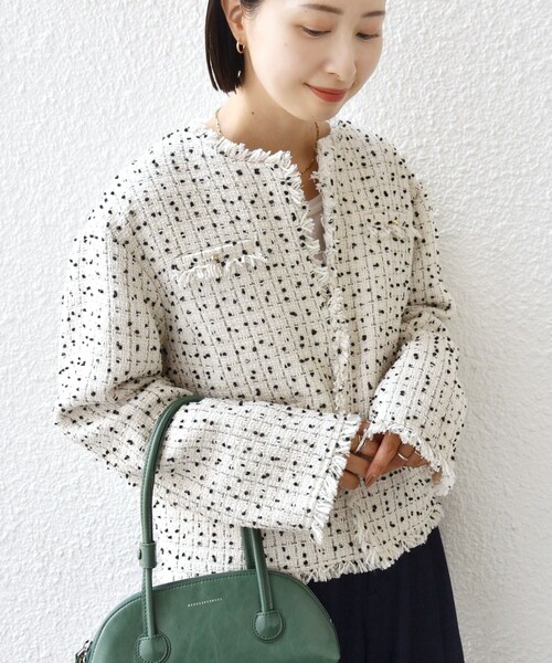 SHIPS別注】troisiemeCHACO: ツイード ジャケット（セレモニー対応可