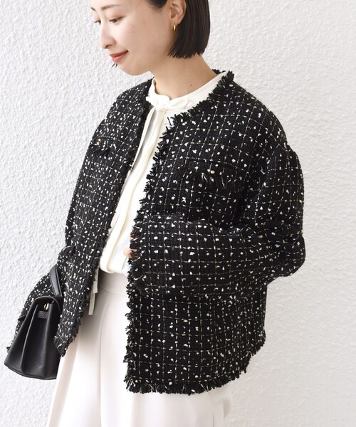 SHIPS別注】troisiemeCHACO: ツイード ジャケット（セレモニー対応可