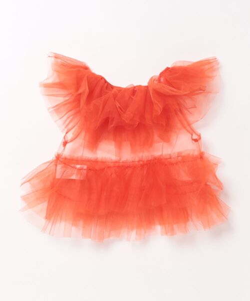 BOBO CHOSES(ボボショーズ)の「Tul top(シャツ/ブラウス・キッズ・オレンジ・8-9y/6-7YEAR/4-5YEAR/2-3YEAR/10-11y/12-13y)」の6枚目の写真