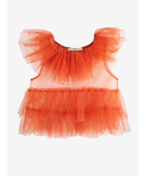 BOBO CHOSES(ボボショーズ)の「Tul top(シャツ/ブラウス・キッズ・オレンジ・8-9y/6-7YEAR/4-5YEAR/2-3YEAR/10-11y/12-13y)」の2枚目の写真
