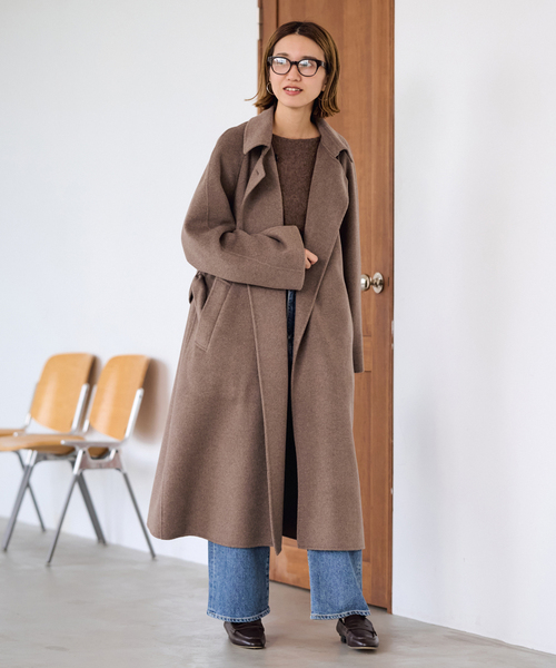 ≪WEB限定追加≫ベビーアルパカmixドルマンニュアンスプルオーバー