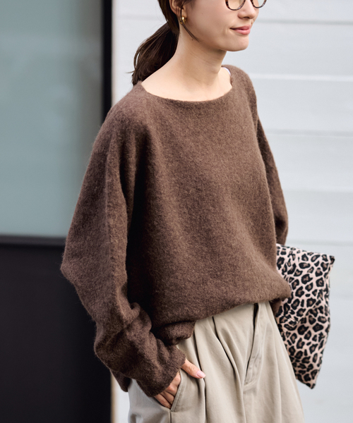 セール】≪WEB限定追加≫ベビーアルパカmixドルマンニュアンスプル