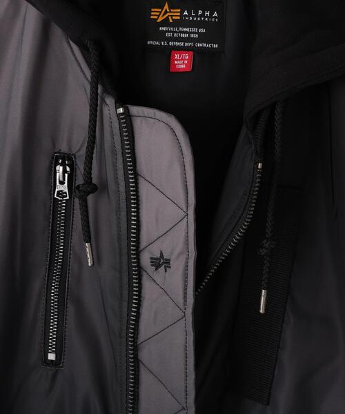 Alpha Industries(アルファインダストリーズ)の「Alpha Industries/アルファインダストリーズ/GRADIENT WASHED FLIGHT JACKET/グラディエント ウォッシュド フライトジャケット(ブルゾン・メンズ・ブラック・L/M/S/XL)」の20枚目の写真