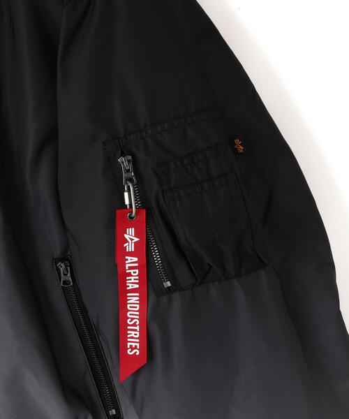 Alpha Industries(アルファインダストリーズ)の「Alpha Industries/アルファインダストリーズ/GRADIENT WASHED FLIGHT JACKET/グラディエント ウォッシュド フライトジャケット(ブルゾン・メンズ・ブラック・L/M/S/XL)」の3枚目の写真