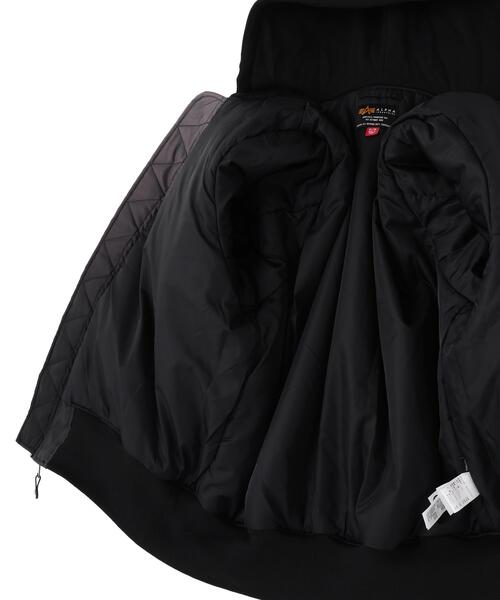 Alpha Industries(アルファインダストリーズ)の「Alpha Industries/アルファインダストリーズ/GRADIENT WASHED FLIGHT JACKET/グラディエント ウォッシュド フライトジャケット(ブルゾン・メンズ・ブラック・L/M/S/XL)」の9枚目の写真
