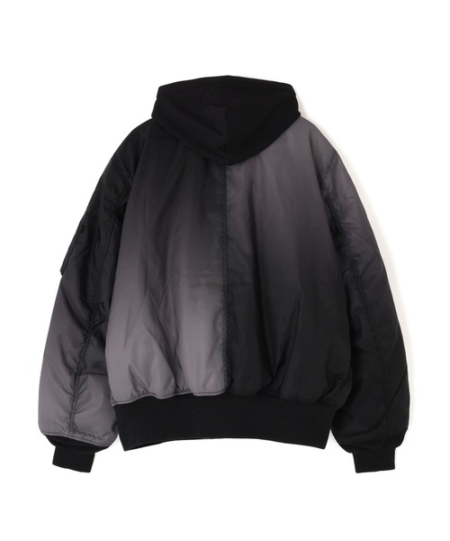 Alpha Industries（アルファインダストリーズ）の「Alpha Industries/アルファインダストリーズ/GRADIENT WASHED FLIGHT JACKET/グラディエント ウォッシュド フライトジャケット（ブルゾン・メンズ・ブラック・L/M/S/XL）」の3枚目の写真