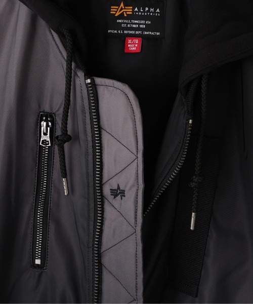 Alpha Industries（アルファインダストリーズ）の「Alpha Industries/アルファインダストリーズ/GRADIENT WASHED FLIGHT JACKET/グラディエント ウォッシュド フライトジャケット（ブルゾン・メンズ・ブラック・L/M/S/XL）」の6枚目の写真