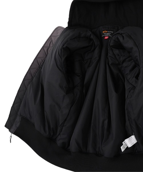 Alpha Industries（アルファインダストリーズ）の「Alpha Industries/アルファインダストリーズ/GRADIENT WASHED FLIGHT JACKET/グラディエント ウォッシュド フライトジャケット（ブルゾン・メンズ・ブラック・L/M/S/XL）」の13枚目の写真