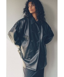 YOOU（ユー）の「2-way double breasted coat(2wayダブルブレスコート)（ブルゾン）」