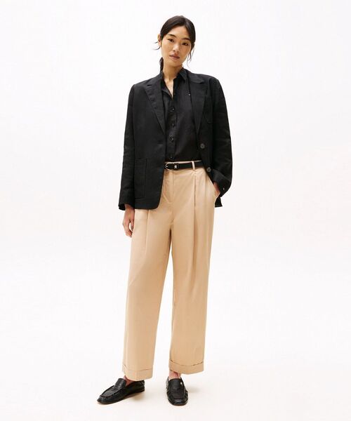 TOMMY HILFIGER(トミーヒルフィガー)の「ライトコットンリラックスストレートチノパンツ(チノパンツ・レディース・ベージュ・32inch/34inch/36inch)」の5枚目の写真