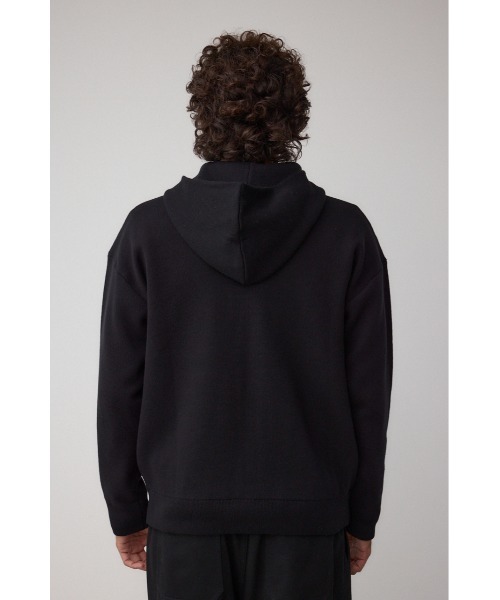 AZUL by moussy(アズールバイマウジー)の「ニットジップアップパーカー(パーカー・メンズ・ブラック/グレー/ダークネイビー・MEDIUM/LARGE)」の9枚目の写真