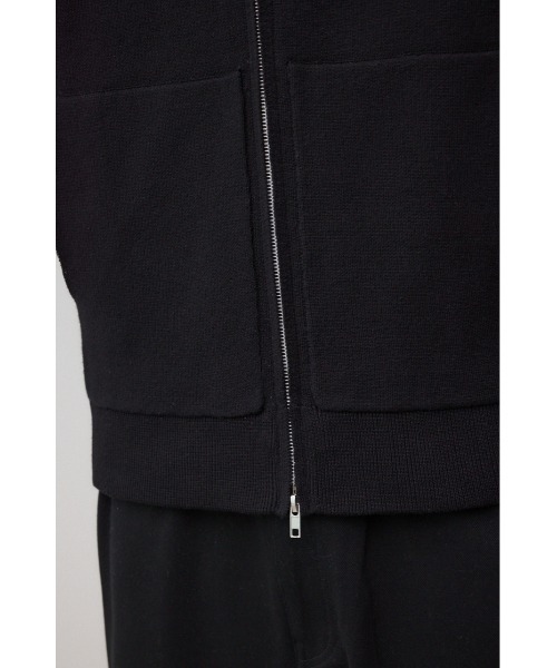 AZUL by moussy(アズールバイマウジー)の「ニットジップアップパーカー(パーカー・メンズ・ブラック/グレー/ダークネイビー・MEDIUM/LARGE)」の15枚目の写真