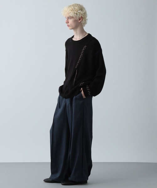 クロスステッチニットプルオーバー(HARE)（ニット/セーター）｜HARE