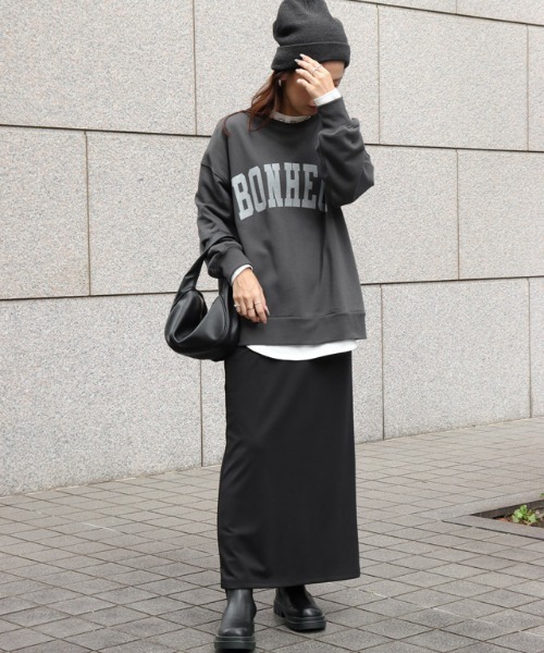 Pierrot(ピエロ)の「オーバーサイズロゴスウェット(スウェット・レディース・ネイビー/オートミール/チャコール・L/M/S/LL)」の16枚目の写真