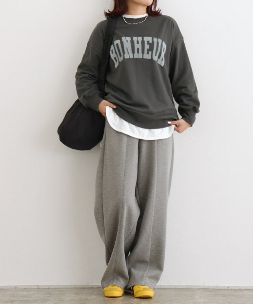 Pierrot(ピエロ)の「オーバーサイズロゴスウェット(スウェット・レディース・ネイビー/オートミール/チャコール・L/M/S/LL)」の19枚目の写真