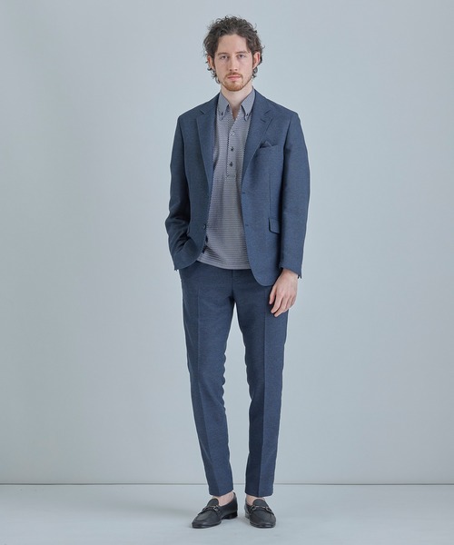 MEN'S BIGI（メンズビギ）の「【ACTIVE TAILOR】カラミメッシュストレッチパンツ＜軽量/通気性/ストレッチ＞（スラックス・メンズ・ネイビー/ダークネイビー/グレー/ブラック・02/01/03/04）」の13枚目の写真